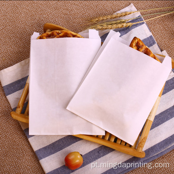 Saco de papel de pão à prova de óleo em branco